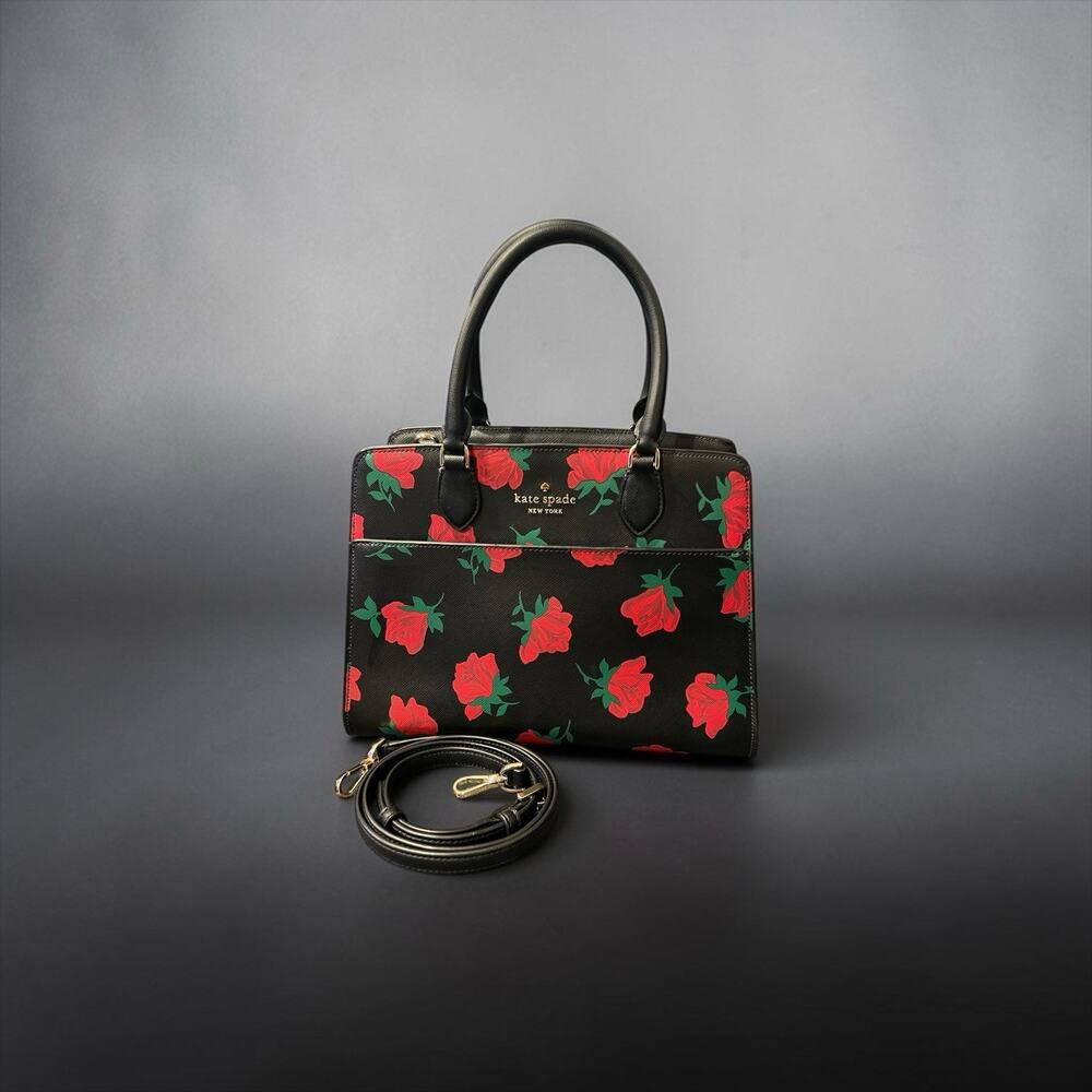 Kate Spade Madison Rose Toss Printed medium Shoulder Bag / Tote